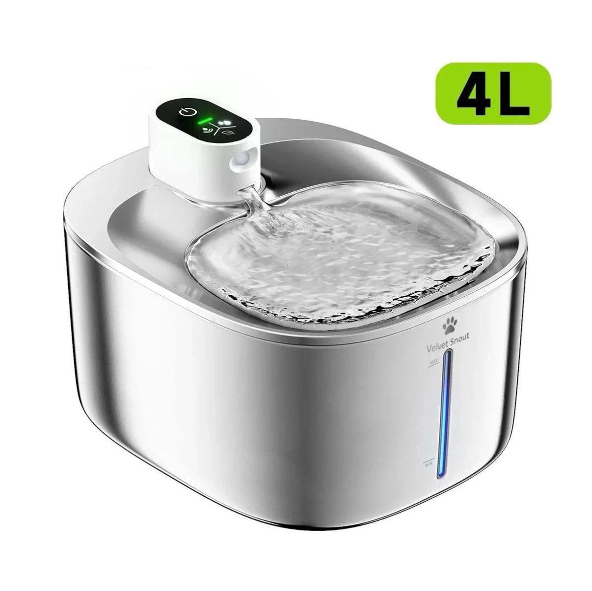 VelvetTouch™ Wireless 4L Cat Water Fountain with Auto Sensor