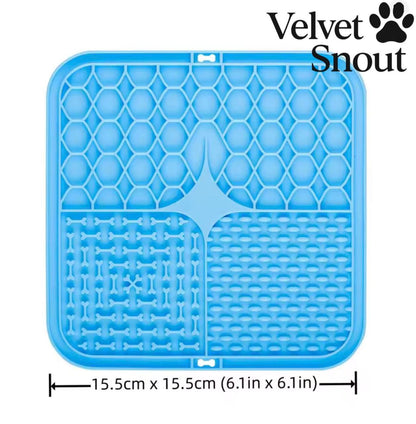VelvetSnout™ Premium Pet Lick Mat – Slow Feeder & Anxiety Relief Pad