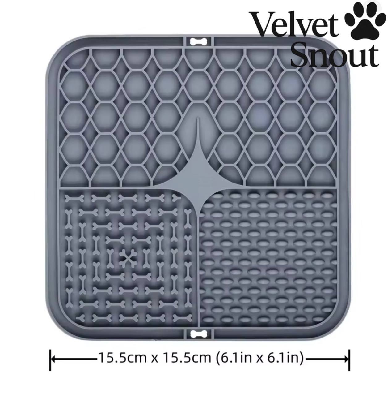 VelvetSnout™ Premium Pet Lick Mat – Slow Feeder & Anxiety Relief Pad