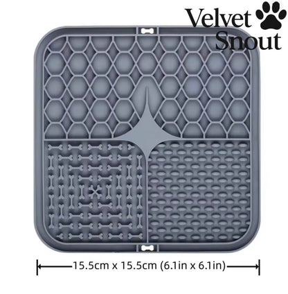 VelvetSnout™ Premium Pet Lick Mat – Slow Feeder & Anxiety Relief Pad