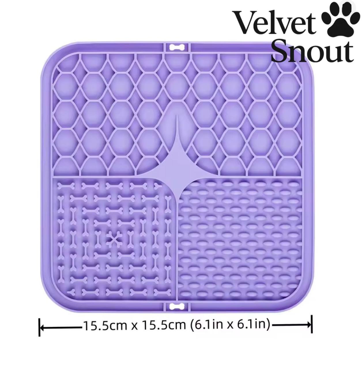 VelvetSnout™ Premium Pet Lick Mat – Slow Feeder & Anxiety Relief Pad
