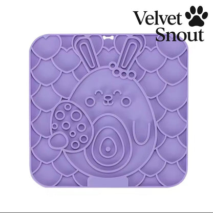 VelvetSnout™ Premium Pet Lick Mat – Slow Feeder & Anxiety Relief Pad